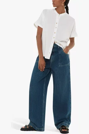 Whistles Maisie Shirred Sleeve Blouse