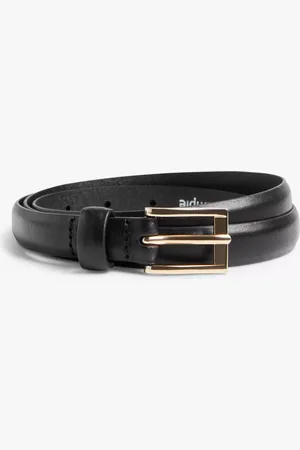 John Lewis Square Buckle Narrow Leather Belt