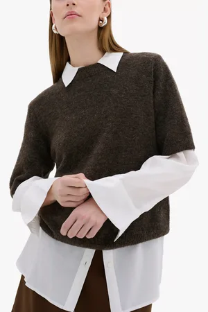 My Essential Wardrobe Tammie Wool Blend Short Sleeve Jumper