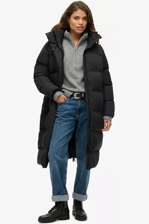 Superdry Longline Hooded Puffer Jacket