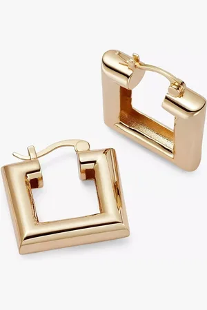 Daisy London Daisy x Polly Sayer Chubby Square Hoop Earrings