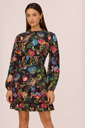 Adrianna Papell Adrianna by Smock Print Mini Dress