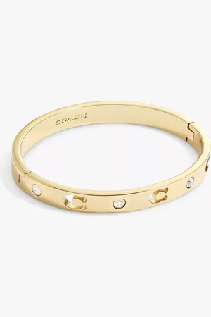 Coach C Motif Crystal Hinge Bracelet