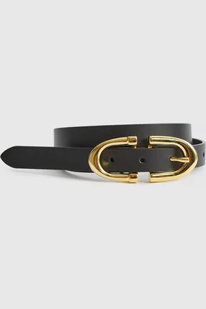 Reiss Bailey Slim Leather Belt