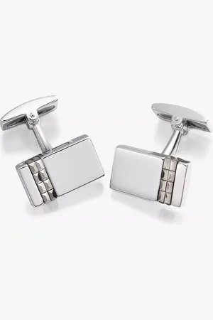 Hoxton Vertical Marcasite Set Rectangle Cufflinks