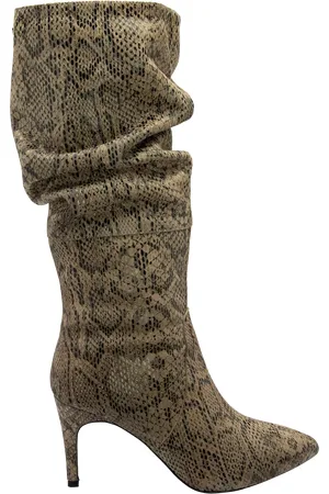 Ravel Roslin Leather Ruched Knee-High Boots