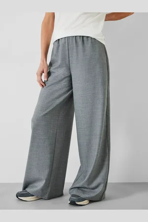 Hush Puppies Alpa Wide Leg Wool Blend Trousers