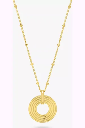 ESTELLA BARTLETT Linear Circle Pendant Necklace