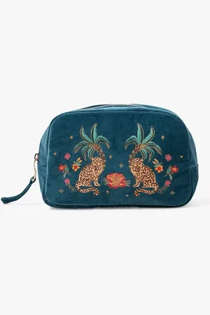 ELIZABETH SCARLETT Jungle Cat Makeup Bag