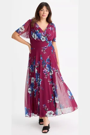 Scarlett & Jo Isabelle Floral Float Sleeve Maxi Dress