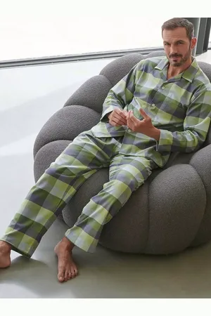 British Boxers Check Brushed Cotton Pyjama Set