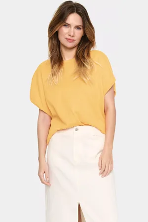 Saint Tropez Mila Short Sleeve Round Neck Top