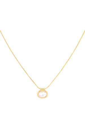 Astrid & Miyu Mother of Pearl Pendant Necklace