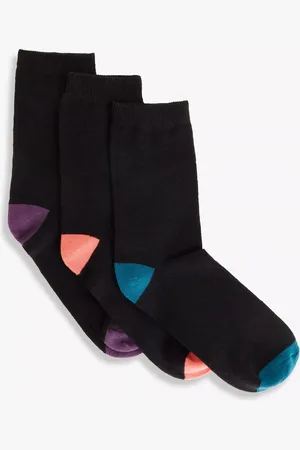John Lewis Heel and Toe Cotton Blend Socks, Pack of 3