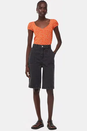 Whistles Micro Floral Print Top
