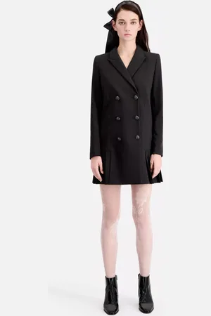 The Kooples Robe Double Breasted Jacket Mini Dress