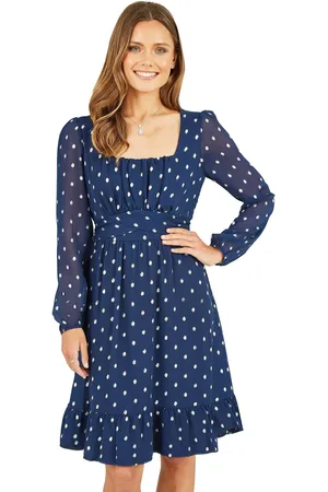 Yumi Mela London Foil Print Skater Dress