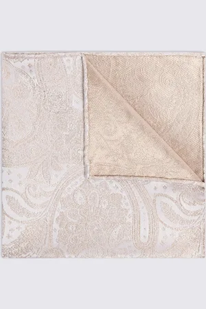 Moss Silk Paisley Pocket Square