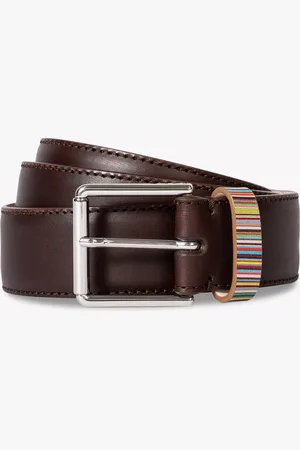 Paul Smith Multicoloured Stripe Leather Belt
