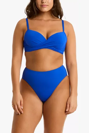SEA LEVEL Essentials Cross Front Moulded Underwire Bikini Top