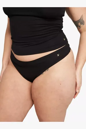 Nudea The Dipped Organic Cotton Blend Thong, Pack of 3