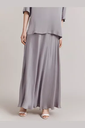 Ghost Colette Satin Maxi Skirt