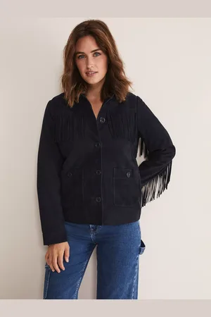 Phase Eight Flora Fringe Suede Jacket
