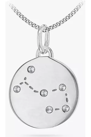 IBB Personalised Scorpio Star Sign Disc Pendant Necklace