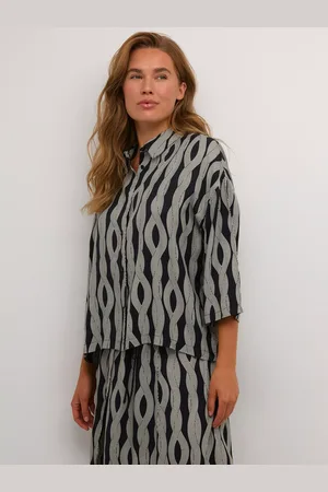 Kaffe Carlbie Ecovero Casual Fit 3/4 Sleeve Shirt