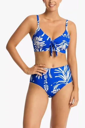 SEA LEVEL Tie Front Bralette Bikini Top