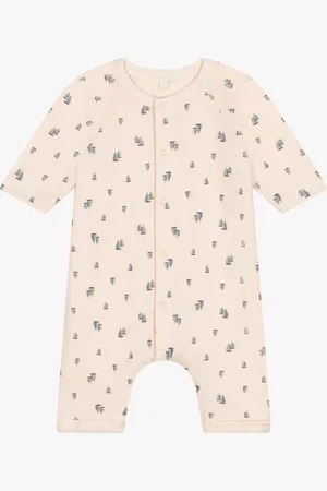 Petit Bateau Baby Cotton Knit Long Bodysuit, Avalanche/Multi