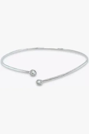London Road Portobello 9ct Raindrop Diamond Bangle Bracelet