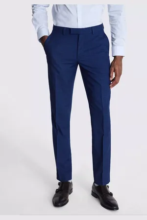Moss Slim Slub Suit Trousers