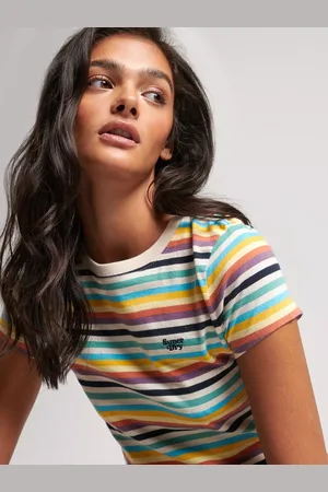 Superdry Vintage Stripe Crop T-Shirt