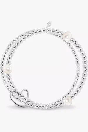 Joma Jewellery Lila White Pearl Polished Bead Bracelet