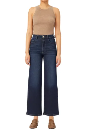 DL1961 Hepburn High Rise Wide Crop Jeans