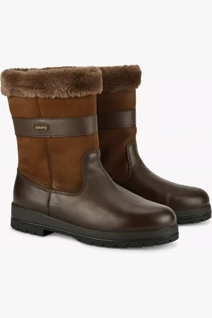 dubarry Foxrock Apres-Ski Faux Fur Lined Boots, Walnut
