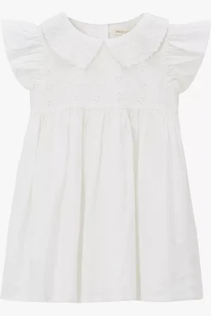 Angel & Rocket Baby Molly Embroidered Collar Smock Dress