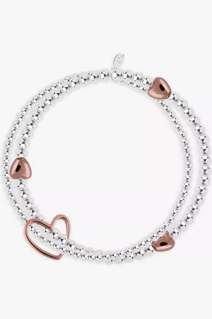 Joma Jewellery Lila Sterling Plated Rose Gold Heart Bracelet