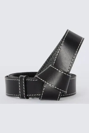 John Lewis Knot Topstitch Leather Belt