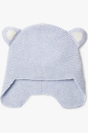 FrenchTrotters Newborn Wool and Cashmere Blend Teddy Hat