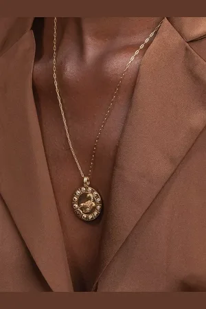 Astrid & Miyu Bold Zodiac Pendant Necklace