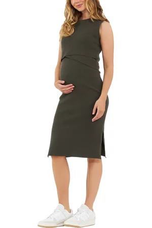 Ripe Layer Knit Maternity & Nursing Dress