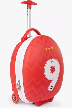 boppi Tiny Trekker Football 2 Wheel Cabin Suitcase, 17L