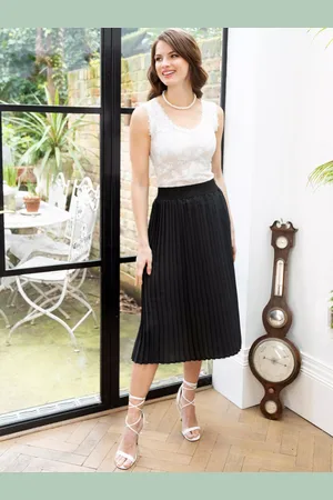 HotSquash Pleated Midi Skirt