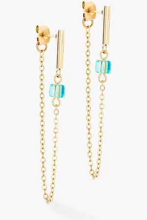 COEUR DE LION Swarovski Crystal Chain Drop Earrings