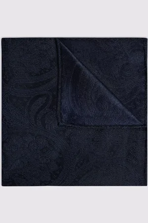 Moss Silk Paisley Pocket Square