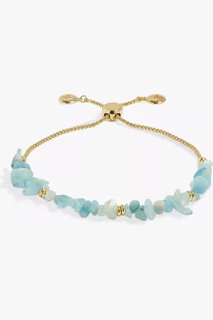 Joma Jewellery Manifestones Aquamarine Plated Bracelet