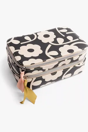 Caroline Gardner Monochrome Bloom Makeup Bag
