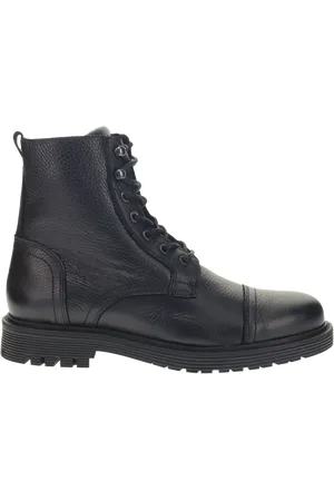 JONES BOOTMAKER Embankment Leather Lace-Up Boots